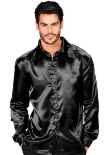 chemise disco noire, chemise disco