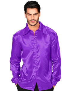 chemise disco violette, déguisement disco