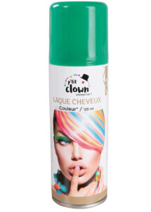 laque verte, bombe couleur pour cheveux, laque cheveux, laque coloration cheveux, spray couleurs pour cheveux, sprays colorants cheveux, spray vert cheveux, Laque Verte, Coloration de Cheveux