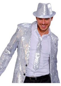 Gilet à Paillettes, Sequins Argent - Aux Feux de la Fête - Paris