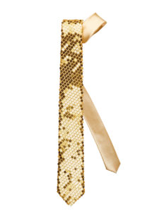cravate sequins dorés, cravate à paillettes, cravate déguisement, accessoire déguisement, accessoire disco, cravate disco, cravate paillettes dorées, cravate or