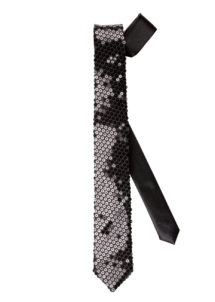 cravate sequins noirs, cravate à paillettes, cravate déguisement, accessoire déguisement, accessoire disco, cravate disco, cravate paillettes noire