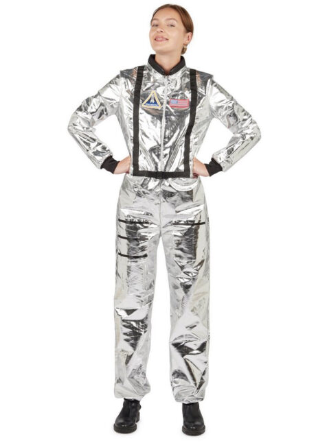 déguisement astronaute, déguisement cosmonaute, costume d'astronaute femme, Déguisement d’Astronaute Futuriste, Argent