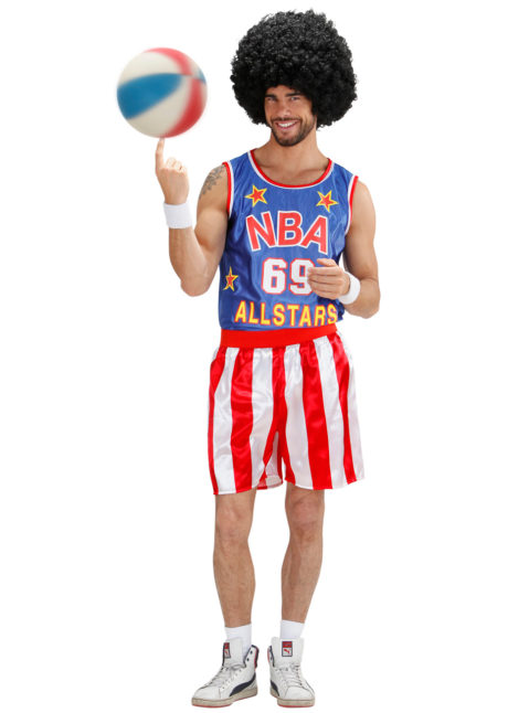 déguisement de basketteur américain, déguisement sportif adulte, costume de basket américain, costume NBA homme, déguisement NBA homme, Déguisement Basketteur Américain
