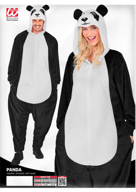 déguisement de panda adulte, costume panda homme, déguisement animal adulte, déguisement panda, Déguisement de Panda, Combinaison Ample