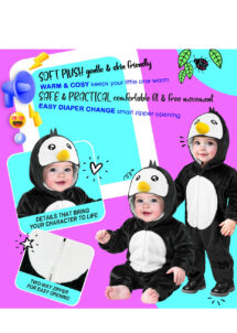 déguisement pingouin bébé, déguisement animal bébé, costume de pingouin bébé