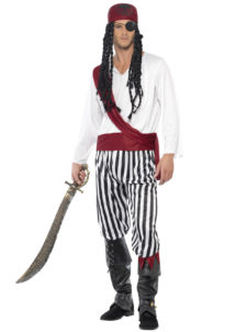 déguisement de pirate homme, déguisement pirate adulte, déguisement pirate, costume pirate homme, Déguisement de Pirate, Black and White