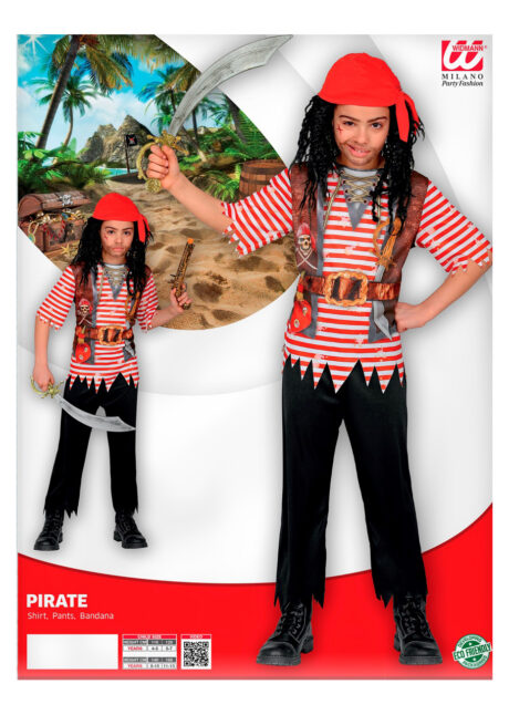 déguisement de pirate enfant, déguisement pirate garçon, costume pirate garçon, déguisements pour enfants, Déguisement de Pirate, Sparrow Imprimé, Garçon
