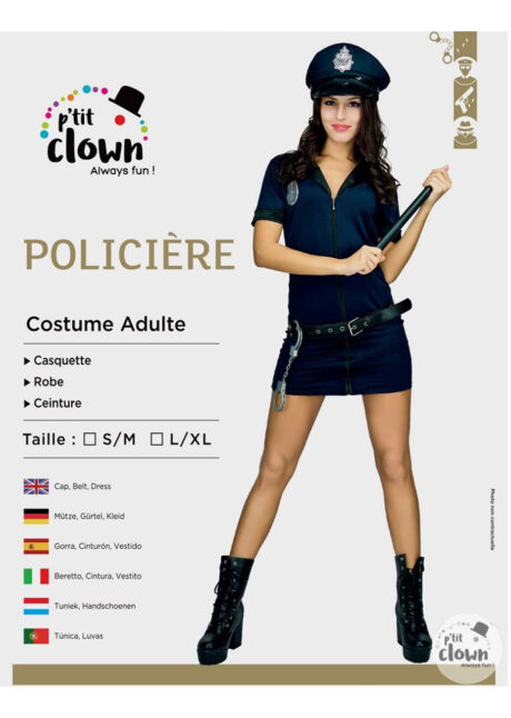 Déguisement policière sexy pour femme