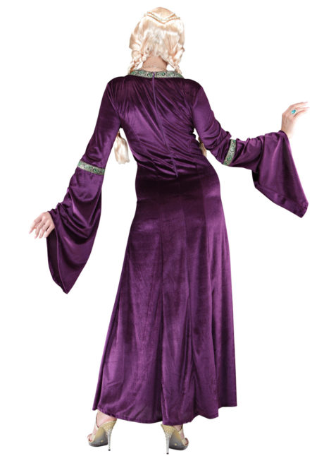 déguisement princesse médiévale, déguisement médiéval femme, robe médiévale, Déguisement de Princesse Médiévale, Velours Purple