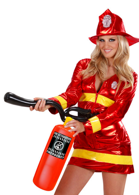 extincteur gonflable, accessoire pompier déguisement, accessoire déguisement pompier, faux extincteur gonflable, Extincteur Gonflable