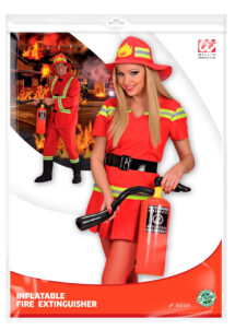 extincteur gonflable, accessoire pompier déguisement, accessoire déguisement pompier, faux extincteur gonflable