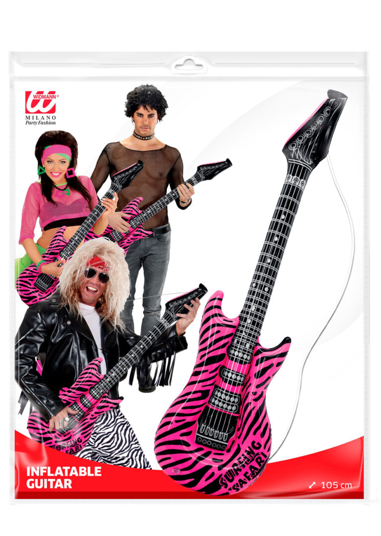 20 Pcs Guitare Gonflable, Instruments Gonflable, Jeu Gonflable De