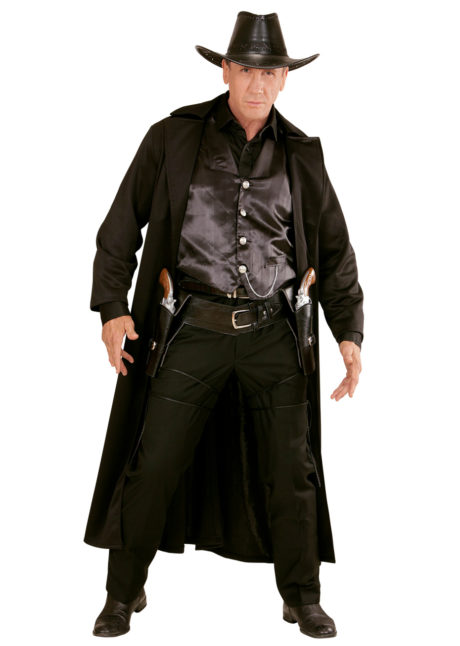 holster de cowboy, étui à pistolets, étui à révolver déguisement, étuis pour armes factices, holsters, étui pistolets de cowboys, étuis de revolver pour déguisements, holsters western, Holster Double, Etuis pour Revolvers, Simili Cuir, Noir