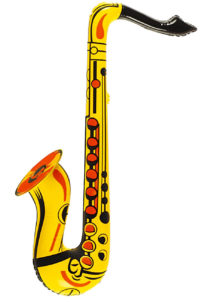 saxophone gonflable, accessoire déguisement musicien, accessoire musicien déguisement, faux instrument de musique, instrument musique déguisement