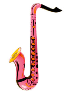 saxophone gonflable, accessoire déguisement musicien, accessoire musicien déguisement, faux instrument de musique, instrument musique déguisement