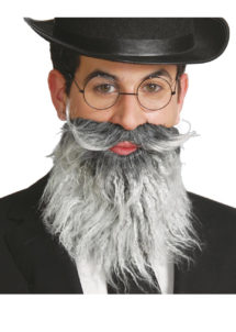 fausse barbe, fausses moustaches, postiche, barbe postiche, barbe grise