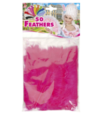 plumes de décoration, plumes pour masques, plumes de déguisements, plumes, sachet de plumes, plumes d'oiseau, plumes roses, plumes rose fuchsia