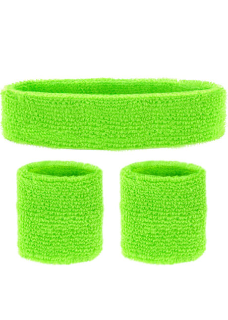 Bandeau Fluo Annee 80 Accessoire Bandeaux De Poignet 12 PièCes 3 ColoréS  Eponge Sport Bracelet Serre Deguisement Femme NéOn des Anti-Transpiration  Homme Accessoires Sportifs Carnaval Rose Vert Orange