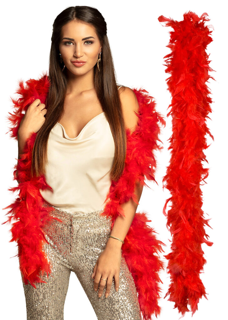 Chapeau Boa Plumes Union Jack – Rouge, Blanc, Bleu – 180 Cm, 65 G, Idéal Pour Enterrements De Vie De Jeune Fille