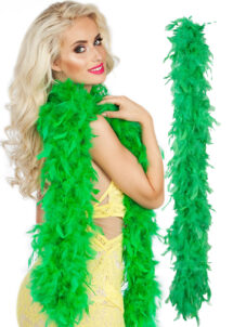 boa plumes, boa plumes vertes, boa vert, accessoire années 20, accessoire années 30, Boa en Plumes Vertes