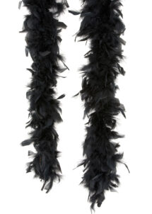 boa plumes noires, accessoire années 20, boa années folles, boas noirs, boa noir, boa en plumes noires, Boa en Plumes Noires