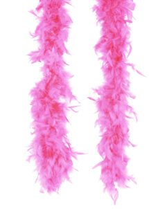 boa, boa en plumes, accessoire années 20, accessoire années 30, boa rose, Boa en Plumes Roses, Fuchsia