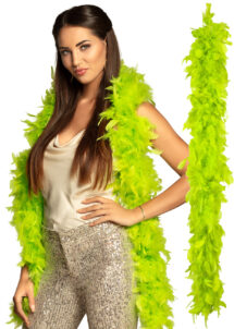 boa plumes, boa plumes vertes, boa vert, accessoire années 20, accessoire années 30, Boa en Plumes Vertes, Prairie