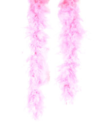 boa rose, boa plumes roses, accessoires années 20, accessoires années 30, accessoires charleston, Boa en Plumes Roses
