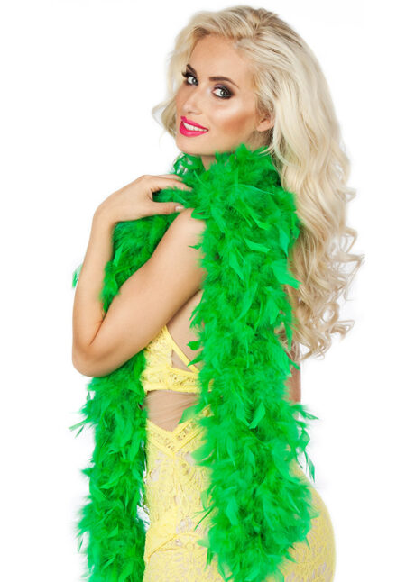 boa plumes, boa plumes vertes, boa vert, accessoire années 20, accessoire années 30, Boa en Plumes Vertes