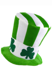 chapeau saint patrick, chapeaux haut de forme, accessoires déguisement saint patrick, chapeaux irlandais, Chapeau Saint Patrick, Mousse