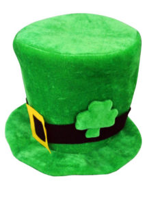 chapeau saint patrick, chapeaux haut de forme, accessoires déguisement saint patrick, chapeaux irlandais, Chapeau Saint Patrick, Velours