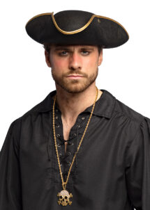 tricorne, chapeau tricorne, chapeau vénitien, tricorne de pirate