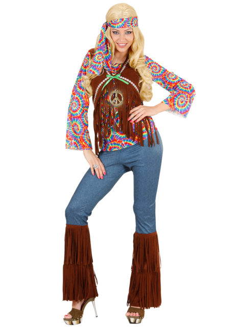déguisement hippie femme, costume hippie femme, déguisement flower power femme, Déguisement Hippie Psychédélique, 70s