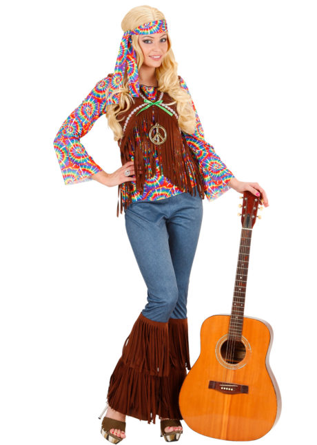 déguisement hippie femme, costume hippie femme, déguisement flower power femme, Déguisement Hippie Psychédélique, 70s