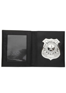 insigne de police, badge de police, insigne FBI, fausse plaque de police, accessoire déguisement de policier, faux badge de police américaine, insigne de police, pochette de police