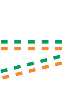 guirlande drapeaux irlandais, guirlande saint Patrick, guirlande drapeaux