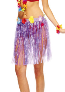 jupe hawaïenne, jupe hawaï, jupe déguisement hawai, Jupe Hawaïenne, Raphia Violet