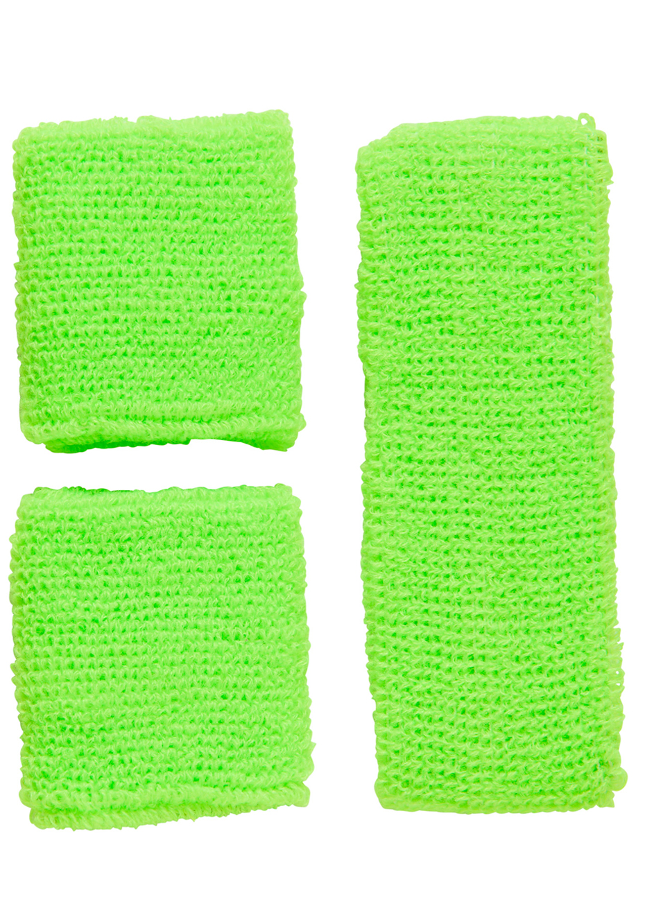 KOMUNJ Ensemble Bandeau Et Bracelets De Sudation Des Années 80