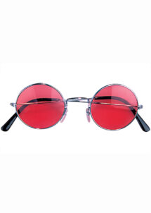 lunettes lennon, lunettes hippies, lunettes années 70, Lunettes Lennon, Rouges