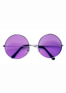 lunettes lennon, lunettes hippies, lunettes années 70, lunettes lennon violettes, Lunettes Lennon Violettes