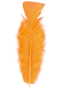 plumes de décoration, plumes pour masques, plumes de déguisements, plumes, sachet de plumes, plumes d'oiseau, plumes oranges