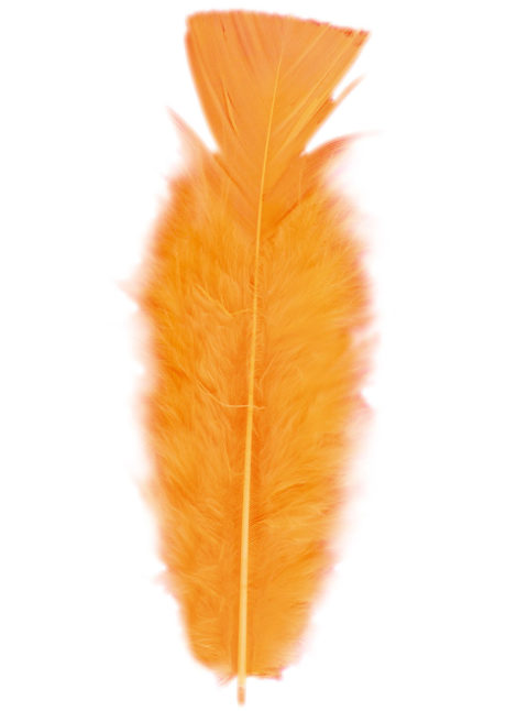 plumes de décoration, plumes pour masques, plumes de déguisements, plumes, sachet de plumes, plumes d'oiseau, plumes oranges, Plumes Oranges, Sachet de 50 Plumes