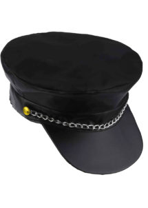 casquette rock, casquette sado maso, casquette biker, casquette ymca, accessoires déguisements cuir