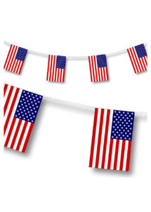 guirlande drapeaux américains, guirlande drapeaux états unis, guirlande de drapeaux