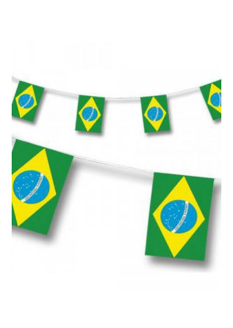 guirlande drapeaux brésiliens, guirlande fanions du brésil, guirlande drapeaux, Guirlande Drapeaux, Brésil