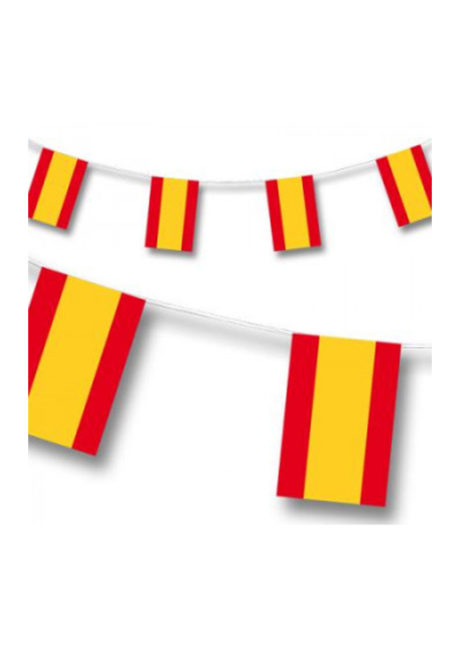 guirlande drapeaux espagnols, drapeaux des pays, guirlande fanions Espagne, coupe du monde, Guirlande Drapeaux, Espagne