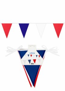 guirlande fanions France, guirlande fanions polyester, Guirlande Fanions Triangles France – En Polyester 10 m