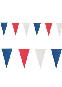 guirlande fanions bleu blanc rouge, guirlande fanions france, drapeaux france, boutique supporter, décorations france, guirlande drapeaux coupe du monde, drapeaux france, guirlande fanions france