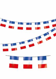 guirlande France, guirlande fanions France, guirlande drapeaux français, Guirlande Fanions France – Plastique, 5 m